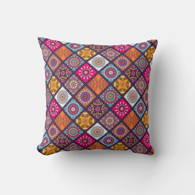 Coussin Motif Mandala (Recto)