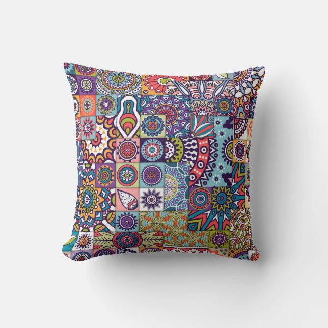 Coussin Motif Mandala (Recto)