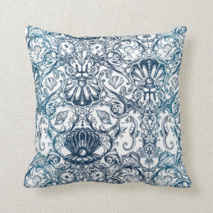 Coussin Motif marin vintage