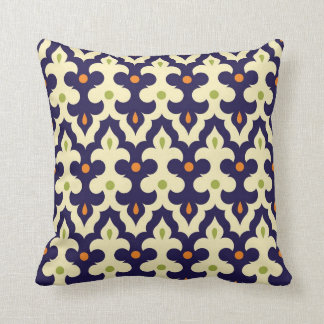 Coussin Motif marocain d'arabesque de ressort de damassé