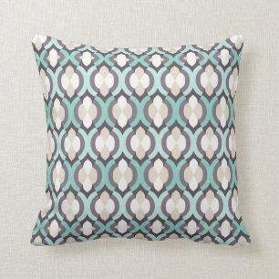 Coussin Motif marocain de turquoise
