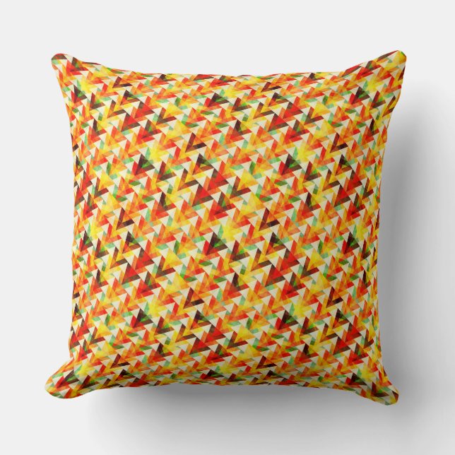 Coussin Motif mignon de triangles abstraits (Recto)