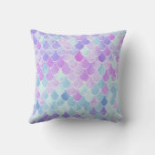 COUSSIN MOTIF MIGNON D'ÉCHELLES DE SIRÈNE DE FILLES, ROSE, (Verso)
