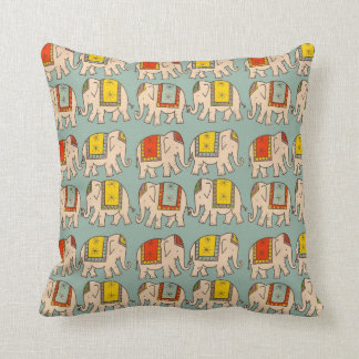 Coussin Motif mignon d'éléphant d'éléphants de cirque de