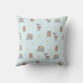 Coussin Motif mignon des animaux scandinaves (Verso)