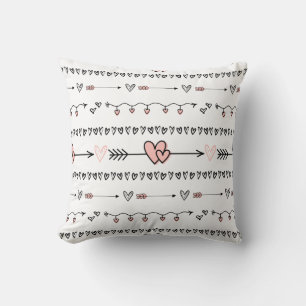 Coussin Motif mignon dessiné à la main avec une flèche d'a