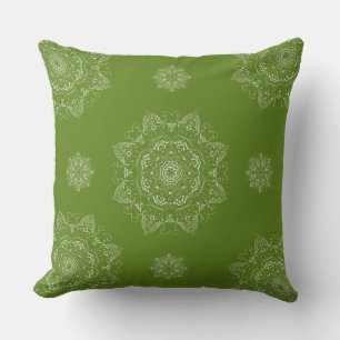 Coussin Motif minimaliste Olive