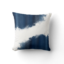 Motif moderne de bleu marine d'aquarelle