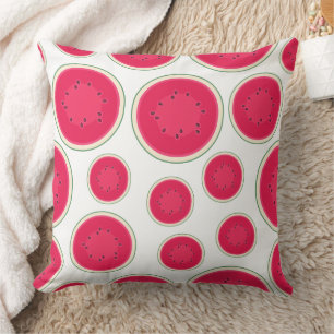 Coussin Motif Moderne de Coupe de Pastèque