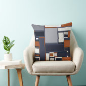 Coussin Motif moderne de la moitié du siècle de marine et (Chaise)