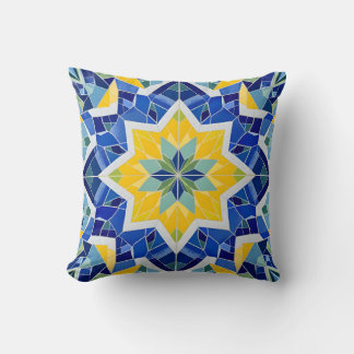 Coussin Motif moderne en mosaïque étoile