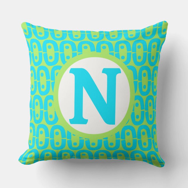 Coussin motif moderne et coloré (Recto)