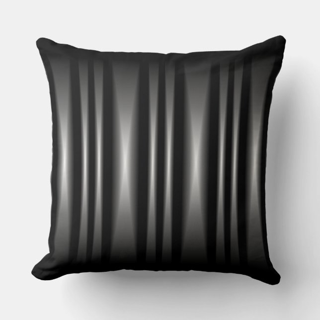 Coussin Motif moderne moderne classique noir et blanc (Recto)