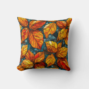 Coussin Motif mosaïque d'automne