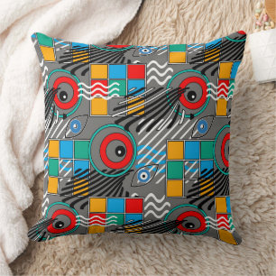 Coussin Motif multicolore abstrait créatif moderne