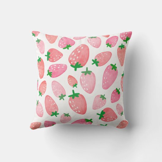 Coussin Motif mûre fraise (Verso)