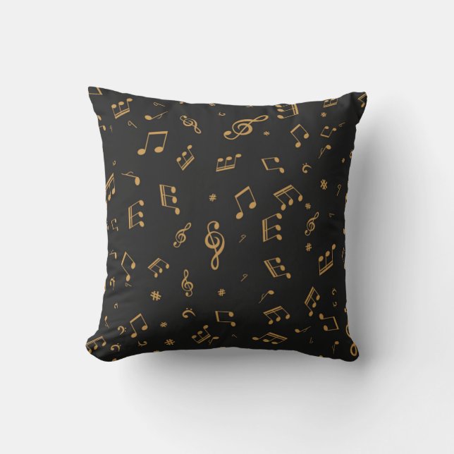 Coussin Motif musical (Recto)