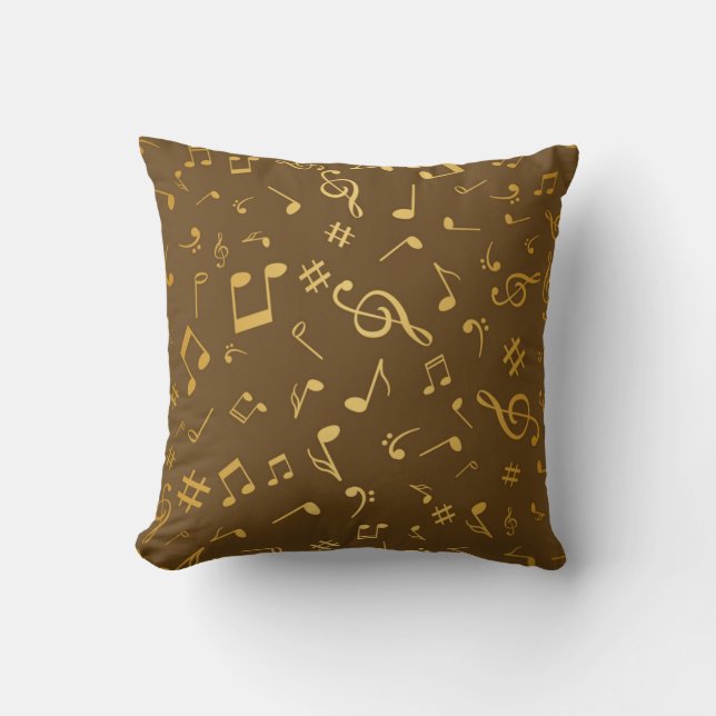 Coussin Motif musical (Recto)