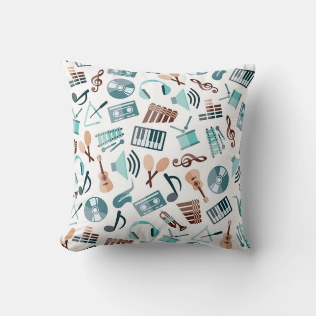 Coussin Motif musical (Recto)