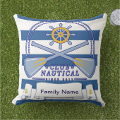 Coussin Motif nautique (Herbe)
