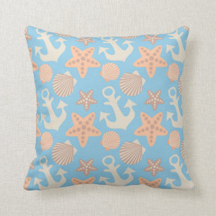 Coussin Motif nautique en pastel