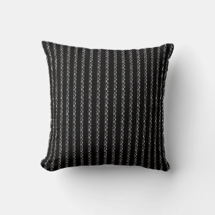 Coussin Motif noir blanc dainty rayé