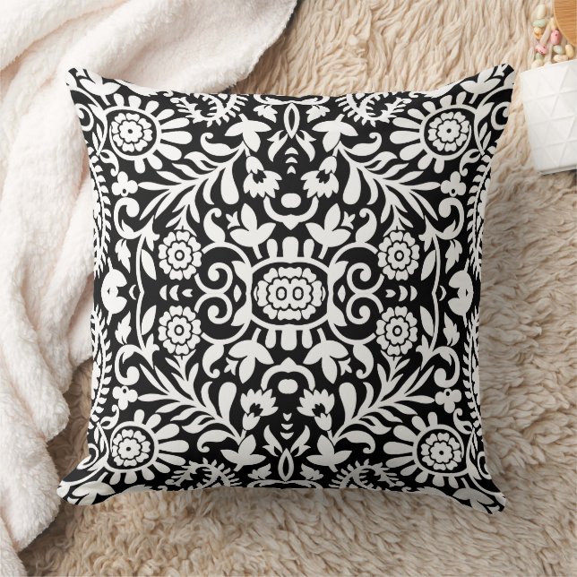 Coussin Motif noir blanc mignon (Couverture)