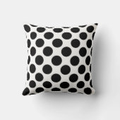 Coussin Motif noir élégant blanc (Verso)