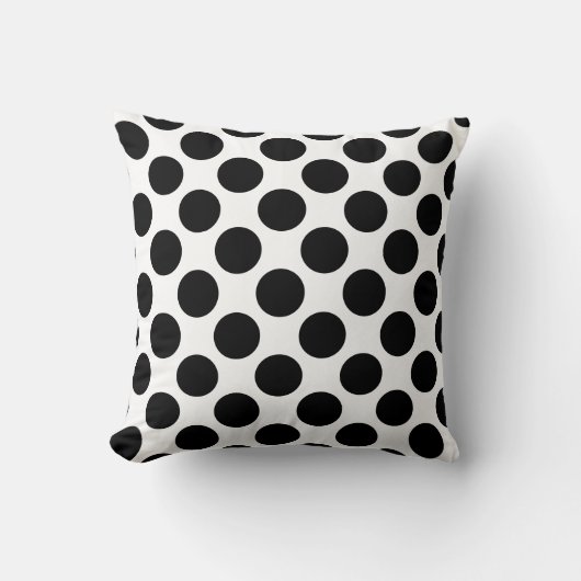 Coussin Motif noir élégant blanc (Recto)