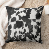 Coussin Motif noir et blanc de la vache à capuchon (Couverture)