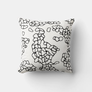 Coussin Motif noir et blanc moderne