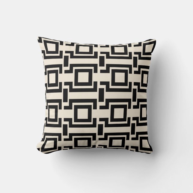 Coussin Motif noir gras (Recto)