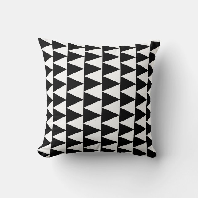 Coussin Motif noir moderne (Recto)