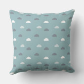 Coussin Motif Nuage Jours Bleus (Verso)