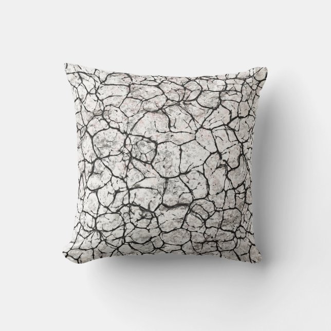 Coussin Motif numérique marbre fissuré (Recto)