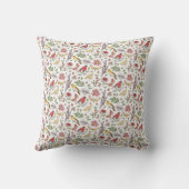 Coussin Motif Oiseaux et Fleurs (Verso)