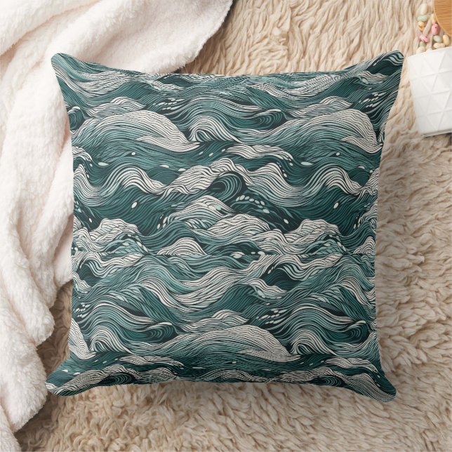 Coussin motif ondulé (Couverture)