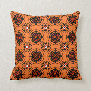 Coussin Motif orange de Suzani