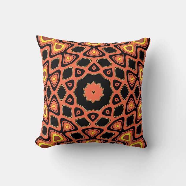 Coussin Motif ORANGE DU COUCHER DU SOLEIL (Recto)