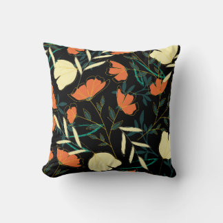 Coussin Motif original transparent avec lea tropical lumin