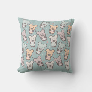 Coussin Motif Ours et Donuts pour Enfants