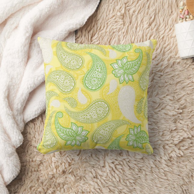 Coussin Motif Paisley  (Couverture)
