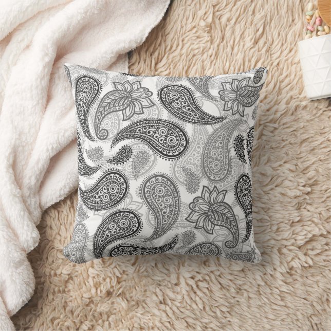 Coussin Motif Paisley  (Couverture)