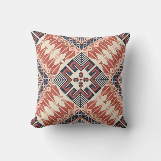 Coussin Motif palestinien de broderie (Recto)