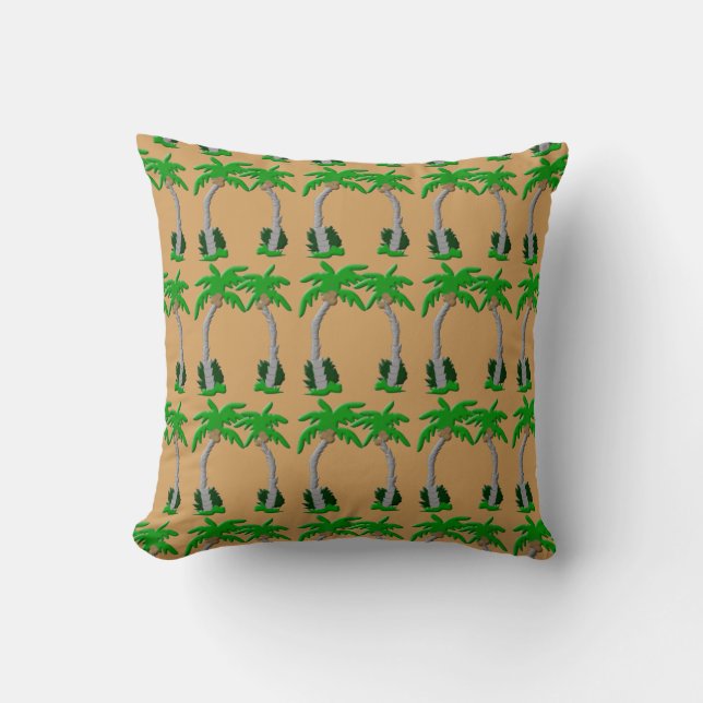 Coussin Motif Palm Trees (Recto)