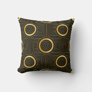 Coussin Motif papier peint vintage Art Déco