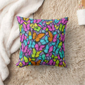 Coussin Motif Papillon Coloré (Couverture)