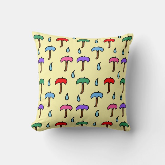 Coussin Motif parapluie (Recto)