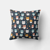 Coussin Motif Pastel Cats (Verso)
