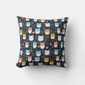 Coussin Motif Pastel Cats (Recto)